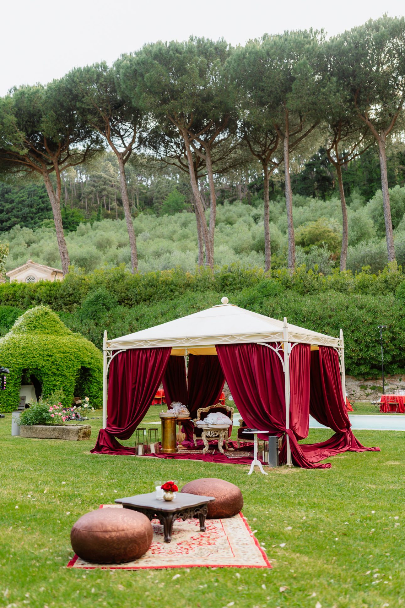 decorations Henna Party luxury Jewish wedding Tuscany